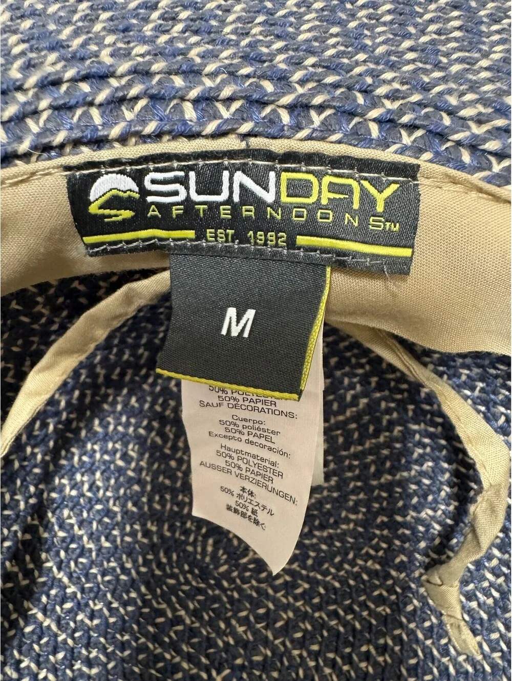 Sunday Afternoons Sol Seeker Wide Brim Sun Hat Blue Lagoon Size M